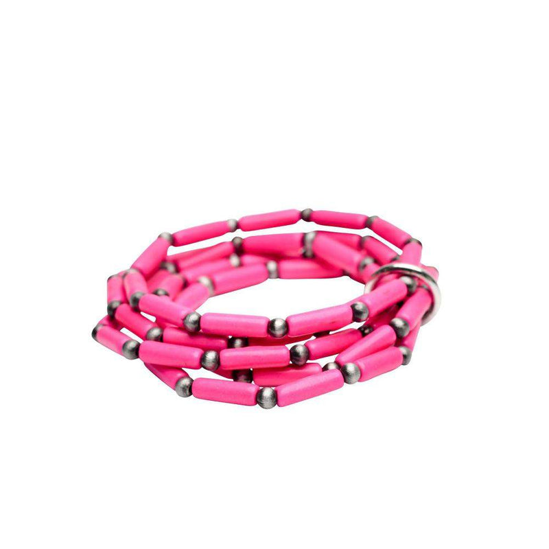 West And Company 5 Strand Pink Stretch Bracelet