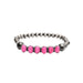 Faux Navajo Pearl and Pink Stretch Bracelet