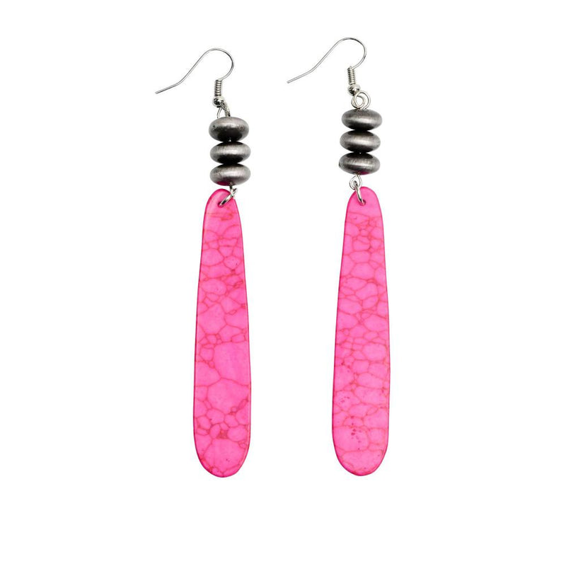 Pink Slab Earrings