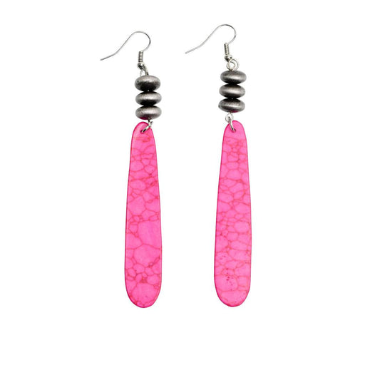 Pink Slab Earrings