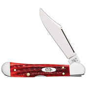 Case Pocket Worn Old Red Bone Corn Cob Jig Mini CopperLock