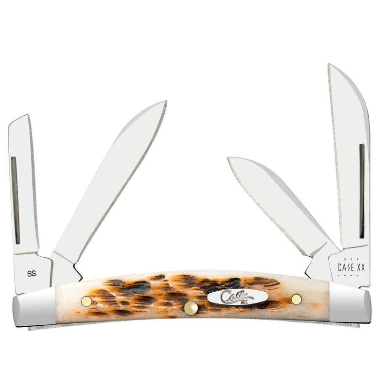 Case Amber Bone SS - Peach Seed Jig Small Congress