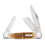 Amber Bone SS - Peach Seed Jig Large Stockman