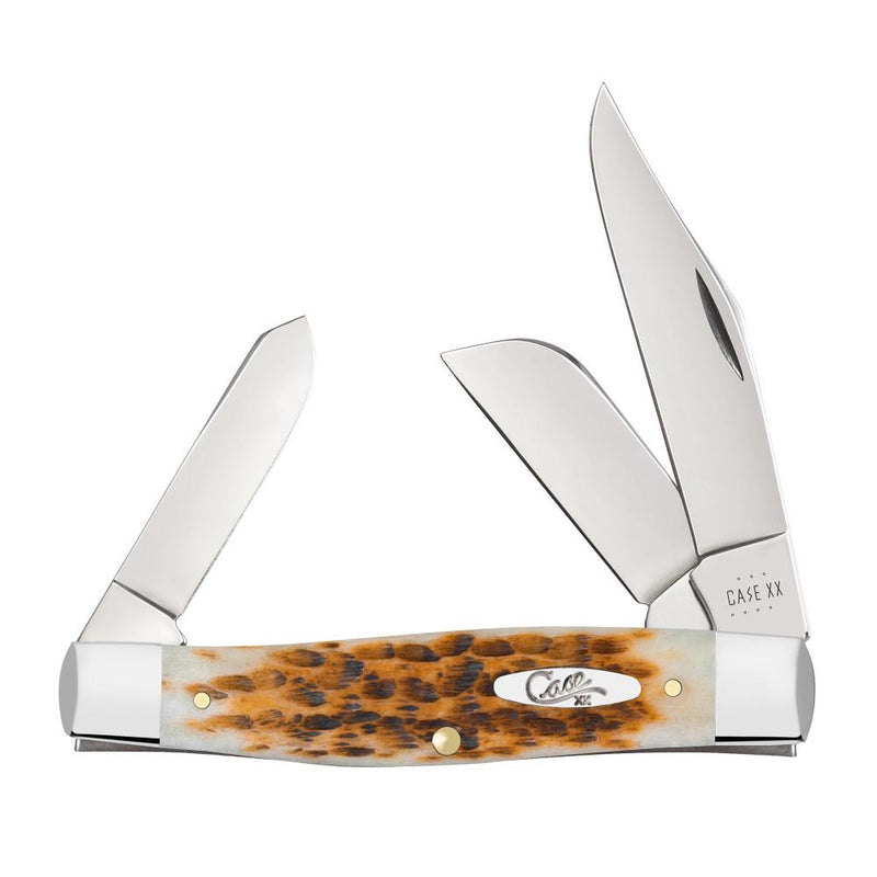 Amber Bone SS - Peach Seed Jig Large Stockman
