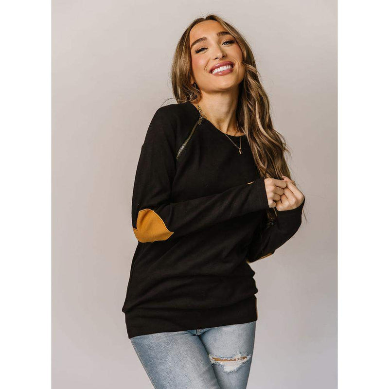 Womens Side Zip Cross My Heart Pullover