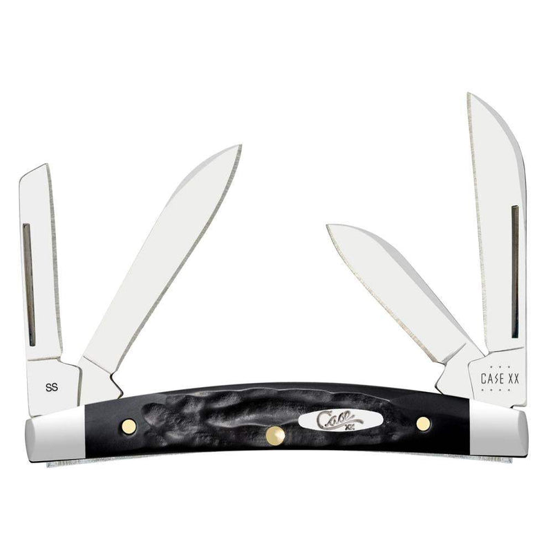 Case Jigged Rough Black Synthetic - Small Congress
