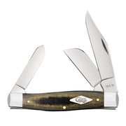 Case Green & Black Micarta - Large Stockman
