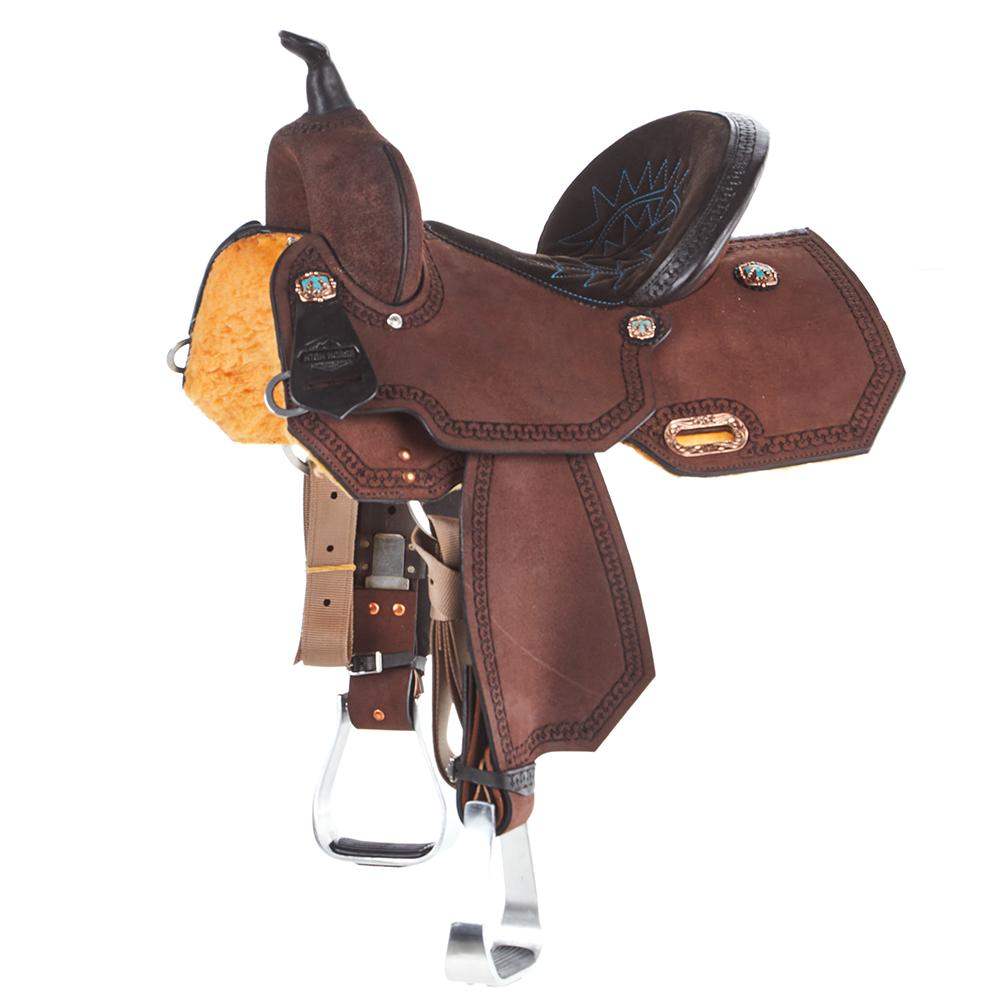 High Horse High Horse Lindale 13 Inch Chocolate Roughout Barrel Saddle