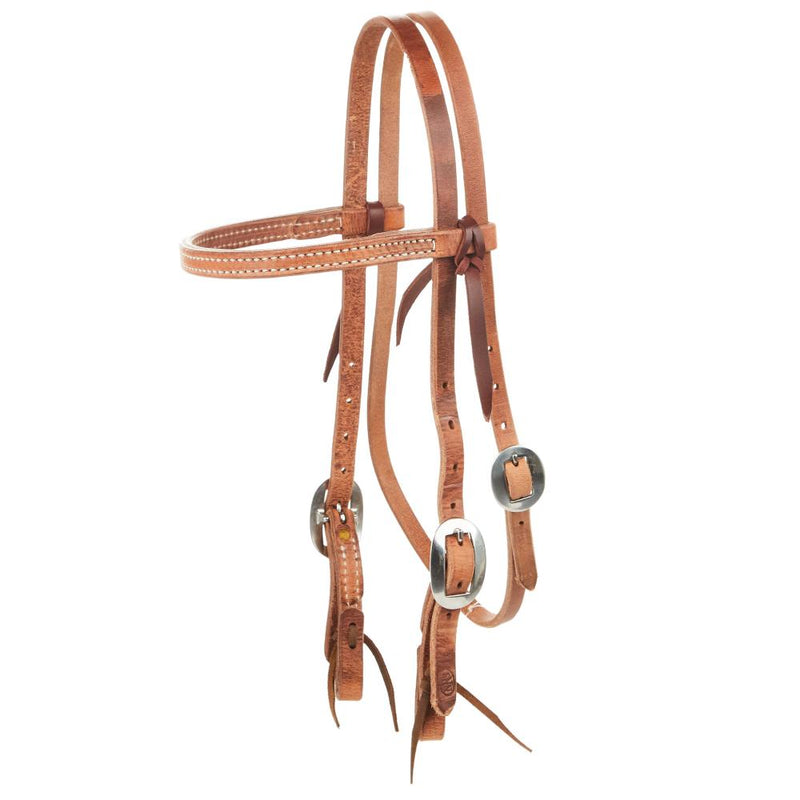 Natural 5/8 Inch Gag Cheek Browband Headstall
