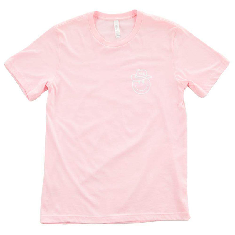 NRS Smiley Face Cowboy Hat Pink Tee