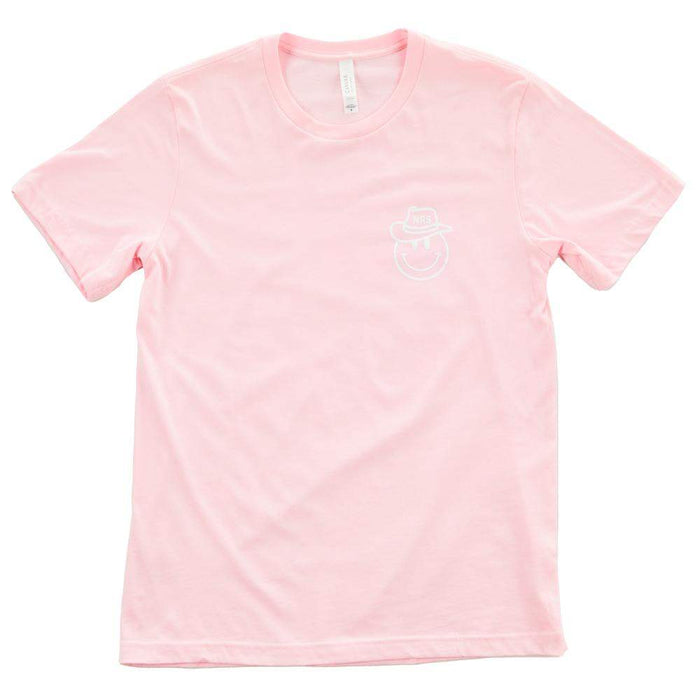 NRS Smiley Face Cowboy Hat Pink Tee