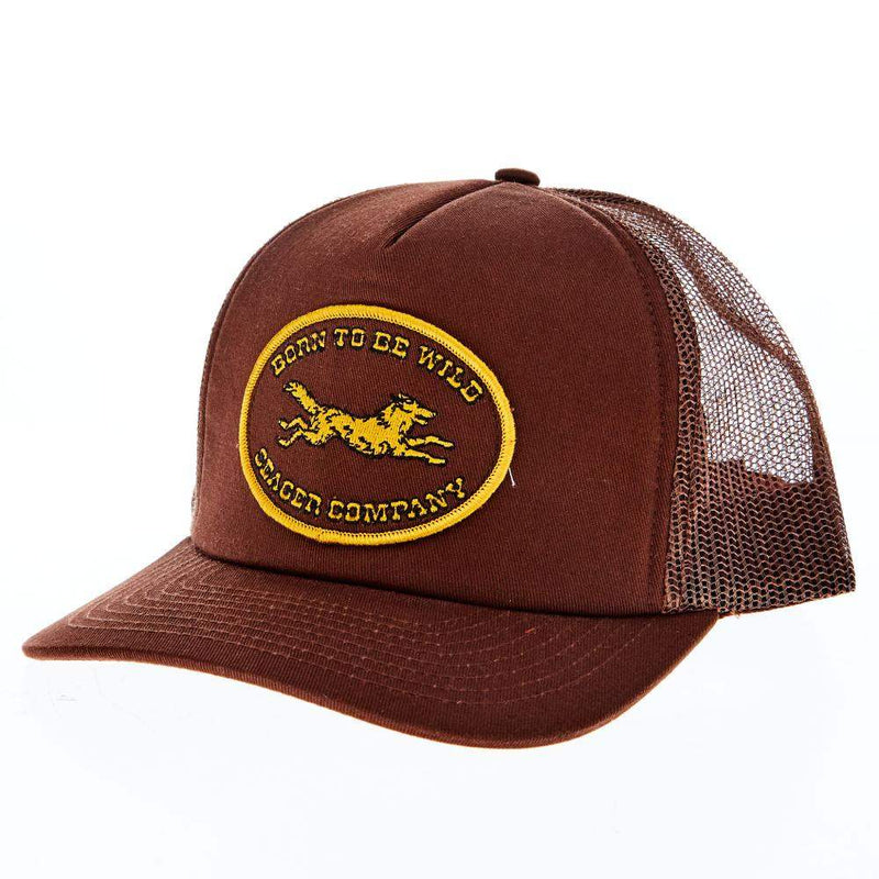 Seager Inc Brown Born Wild Trucker Cap