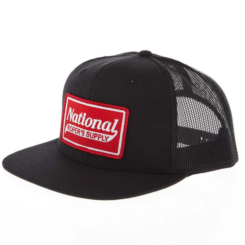 National Ropers Supply Black Cap