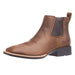 Mens Booker Ultra Brown Slip On Western Boot