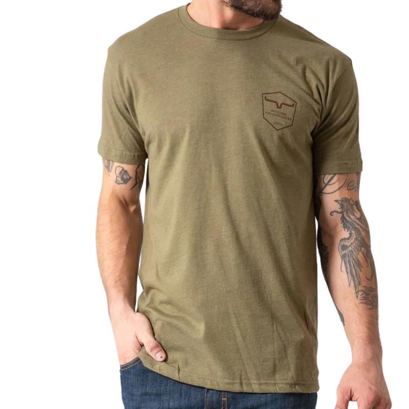 Military Green Shielded Trucker Shirt