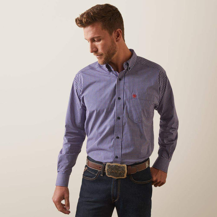 Ariat Mens Pro Series Blue Louis Classic Fit Shirt