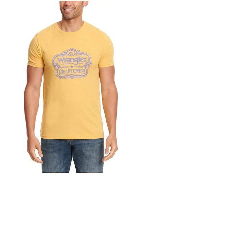 Wrangler Mens Long Live Badge Tee