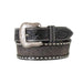 M&F Men's Nocona Black Roughout Buck Laced Western Belt