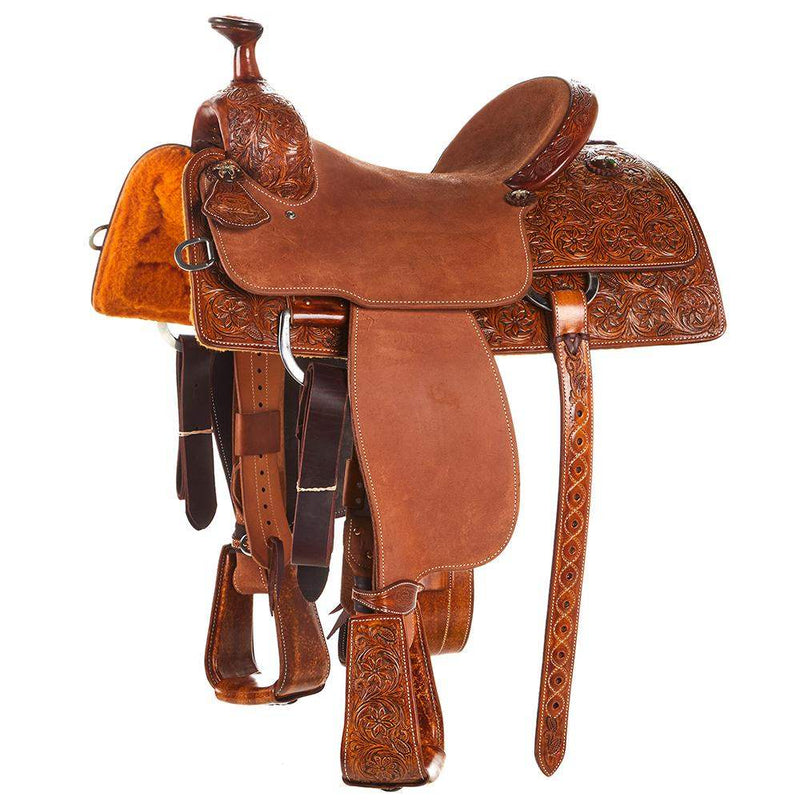 Martin Saddlery 1/2 Breed Small Desert Flower Weathered Antique Team Roper