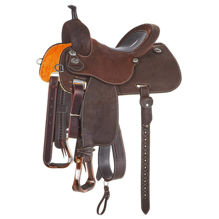 Martin Saddlery Chocolate Roughout Crown C Barrel Saddle