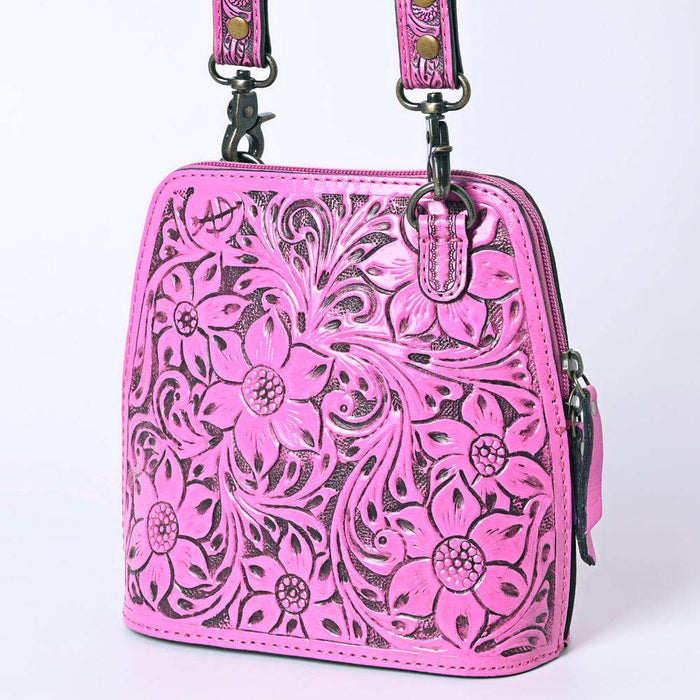 American Darling Pink Tooled Bag