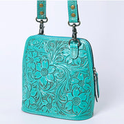 Turquoise Tooled Bag