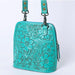Turquoise Tooled Bag