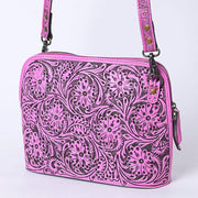 American Darling Fushia Tooled Bag