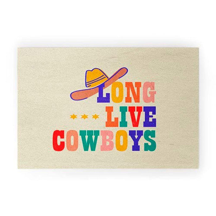 Deny Designs Long Live Cowboys Small Welcome Mat