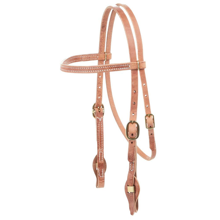 Straight Browband Headstall with Quick Change Box Loops