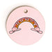 Deny Designs Howdy Rainbow Round Cutting Board