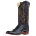 Men's R. Black Smooth Ostrich Round Toe 13in Black Sinatra Top Cowboy Boot