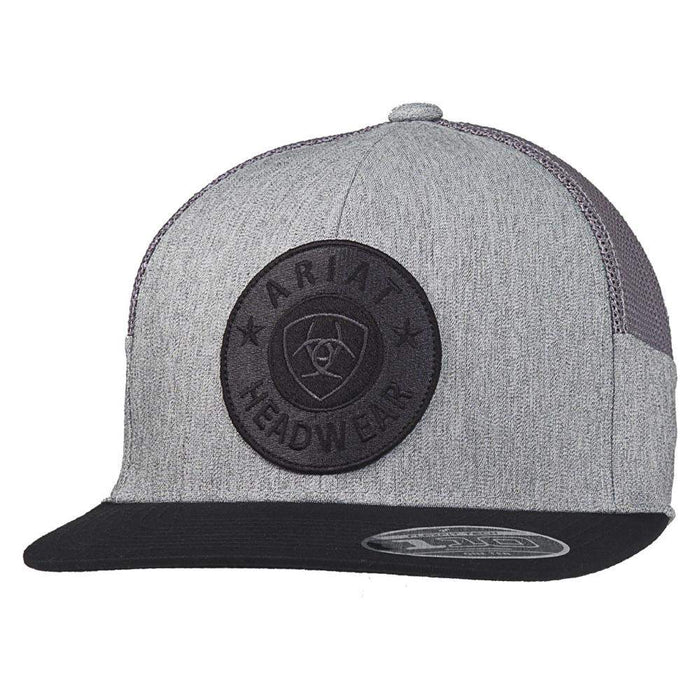 Ariat Grey Round Ariat Logo Patch