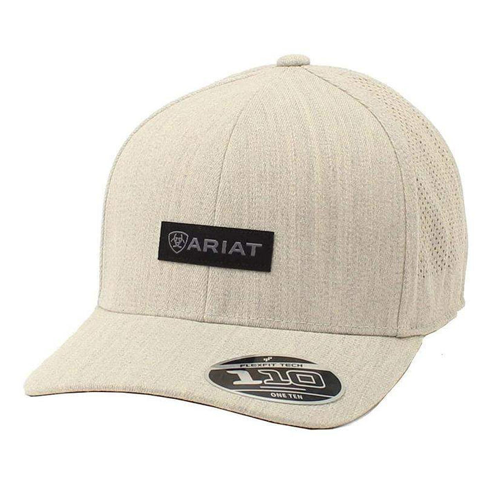 Ariat Flexfit Snap Back Small Logo Patch Grey Patch Cap
