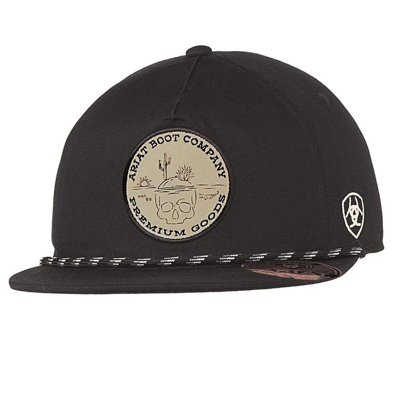 Ariat Skull Desert Patch Black Cap