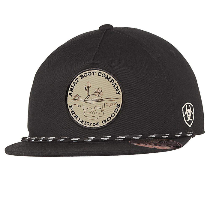 Ariat Skull Desert Patch Black Cap