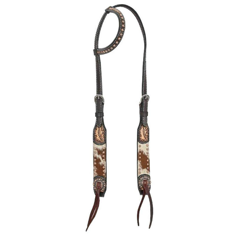 Rafter T Ranch Company Cowhide Collection Single Ear Headstall
