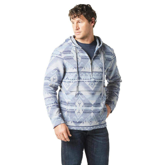 Wrangler Men's Jacquard 1/4 Zip Hoodie