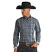 Panhandle Mens Long Sleeve Plaid Shirt