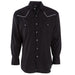 Men's Long Sleeve Western Snap Shirt with Contrast Piping