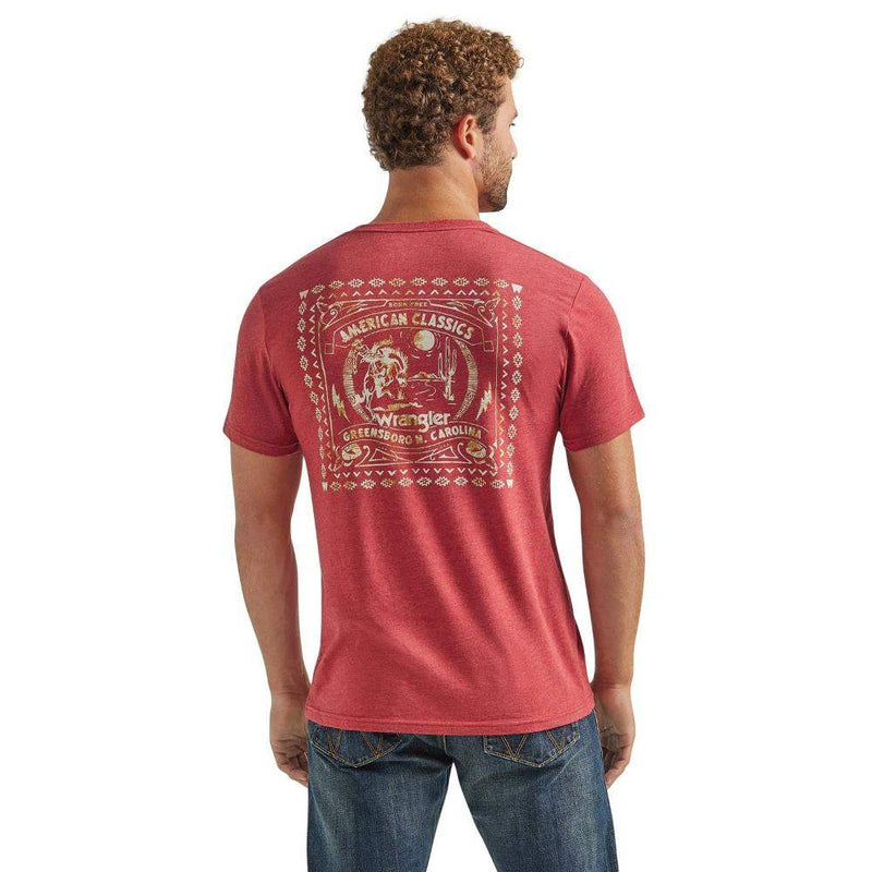 Men's Brick Red Graphic Tee