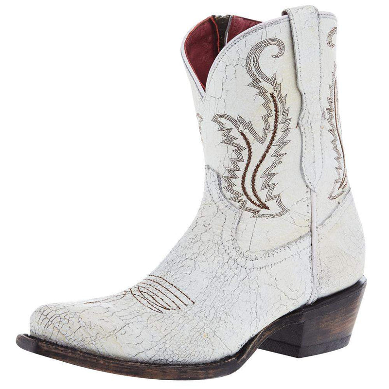 Ferrini Womens Molly White Round Toe 8 In Top Bootie