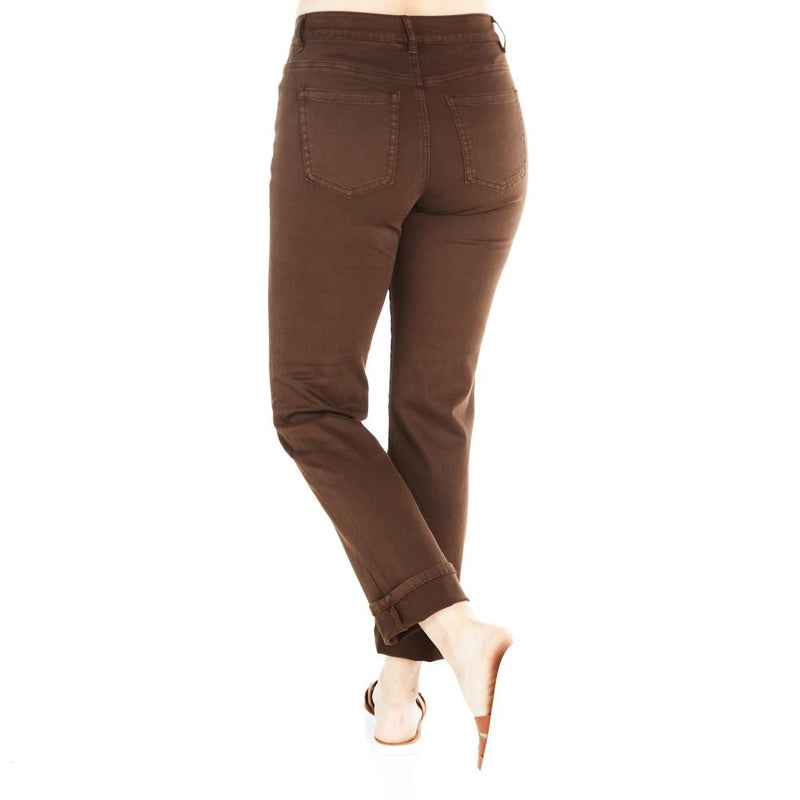 Women's Chocolate Wide Leg Straight Pants