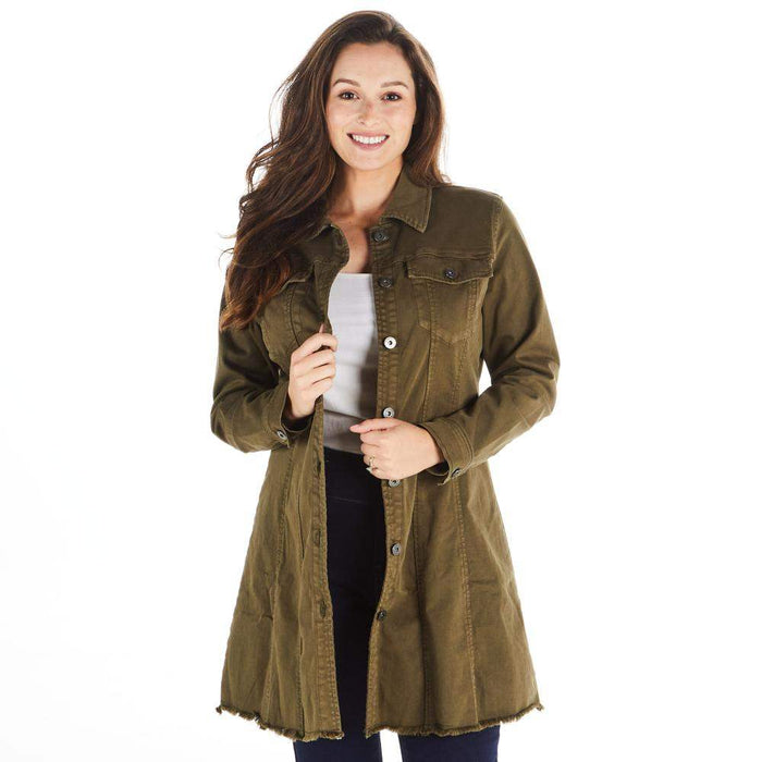 Women's Olive Duster