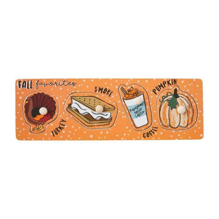 Mud Pie Fall Favorites Wood Puzzle