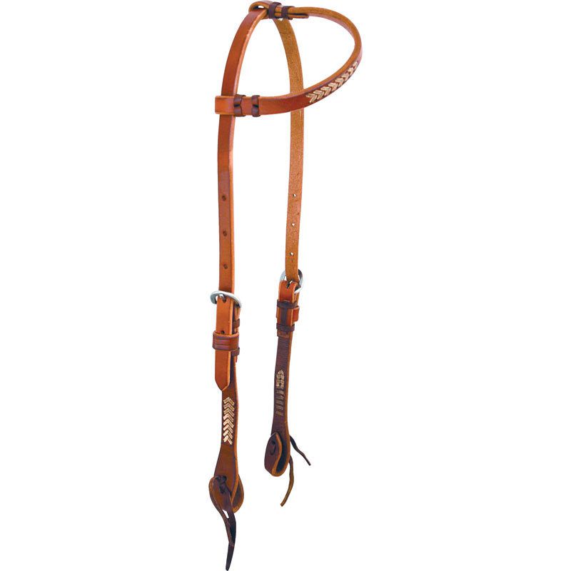 Rawhide Laced Slip Ear Headstall