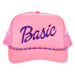 Pierce & Pine Womens Hot Pink Basic Cap