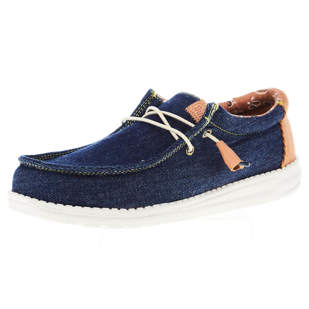 Hey Dude Men's Wally Workwear Blue Casual Shoe