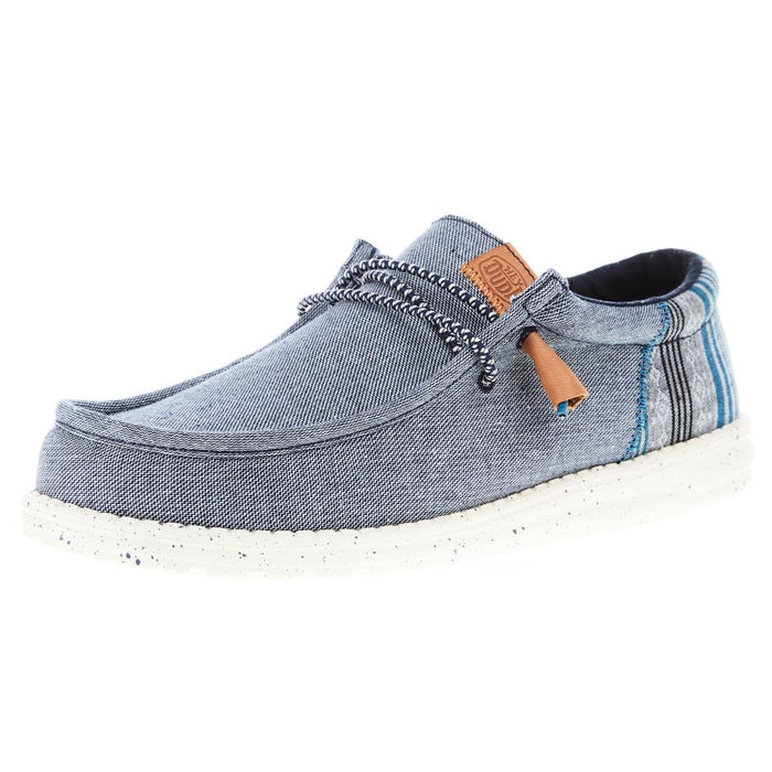 Hey Dude Men's Wally Funk Baja Navy Casual Shoe