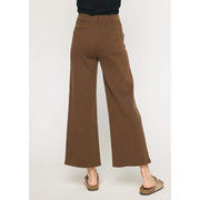 Womens Brown Wid Leg Pants